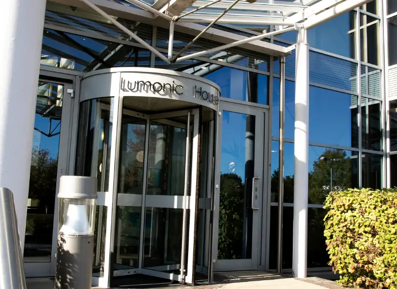 Front door of Valiant buildings